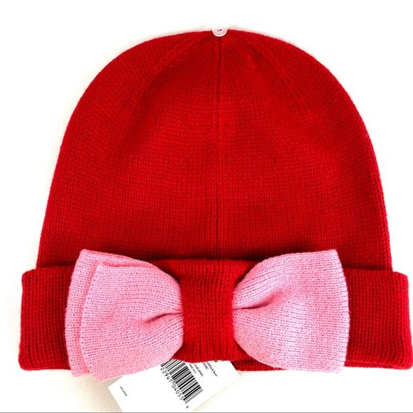 Kate Spade Beanie with Colorblock Bow NWT main image 5
